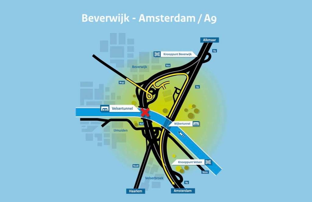 Beverwijk-a9-omleiding-velsertunnel